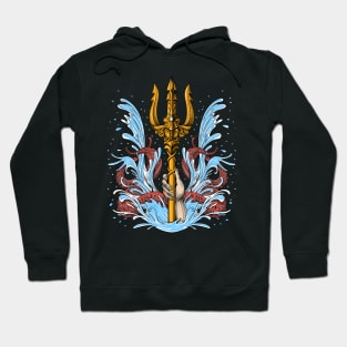 Greek Mythology God Poseidon Trident Hoodie